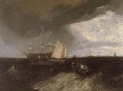 Joseph Mallord William Turner Warship France oil painting artist